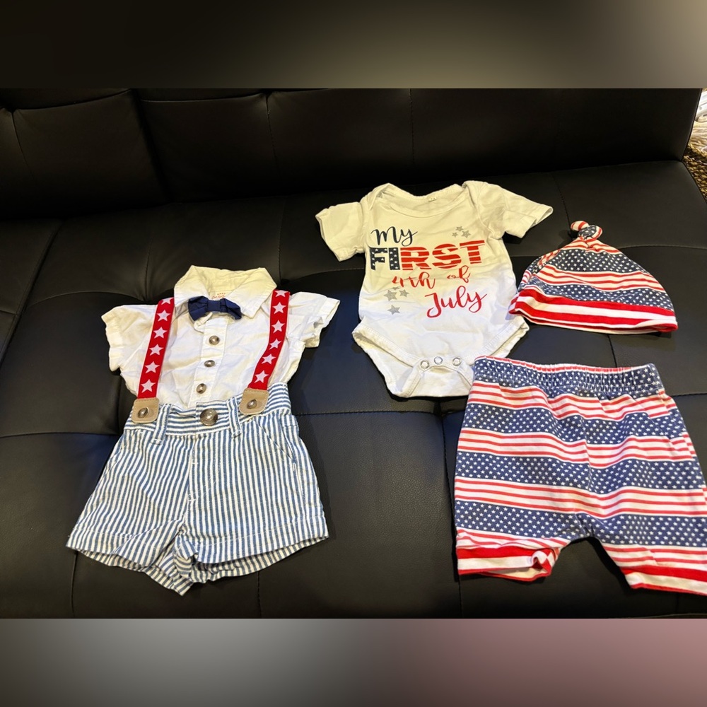 Baby boy clothing bundle - 4th of July - Newborn